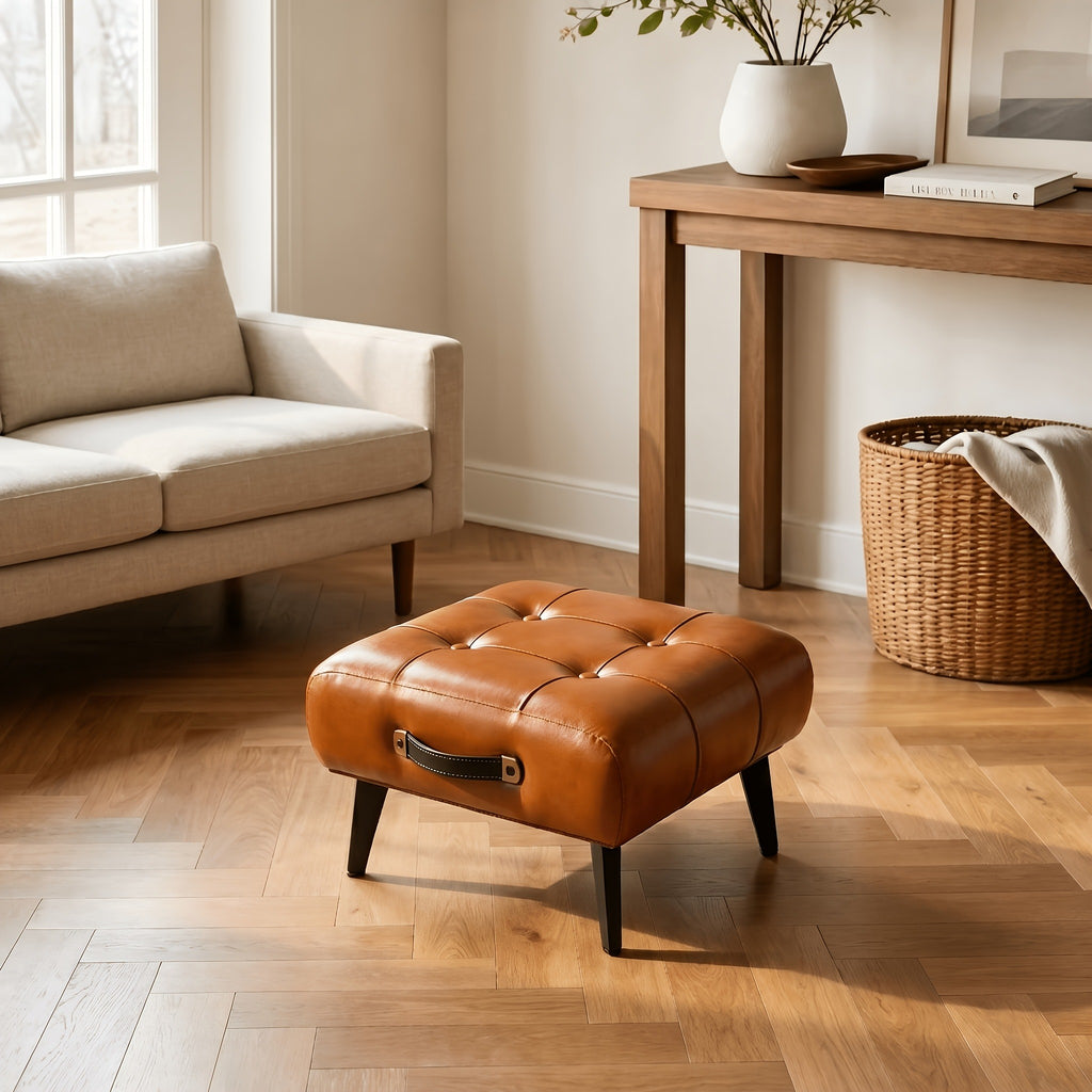 Tabouret à Pied en Bois – Design Naturel & Élégant