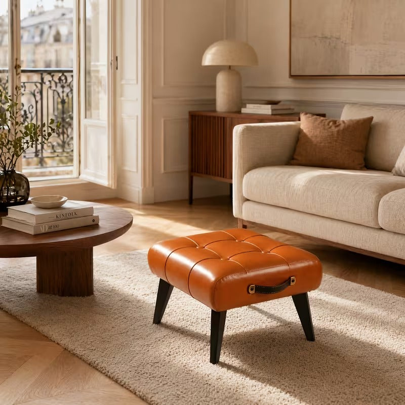 Tabouret à Pied en Bois – Design Naturel & Élégant